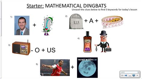maths dingbats